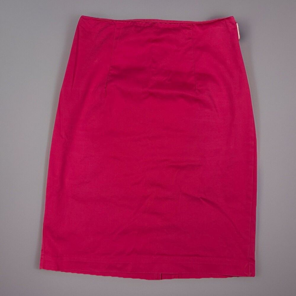 Worthington Pencil Skirt Womens 4 Hot Pink Fuchsia Stretch Office Siren Y2K